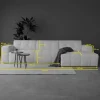 Modulaire Bank Wave Chaise longue rechts Modesto wit