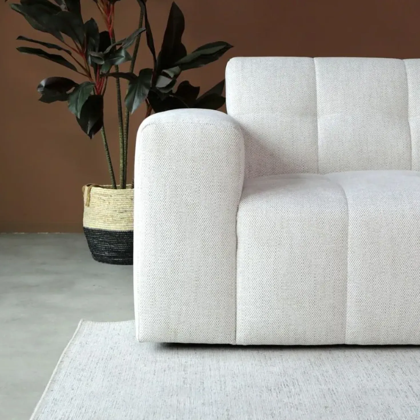 Modulaire Bank Wave Chaise longue rechts Modesto wit