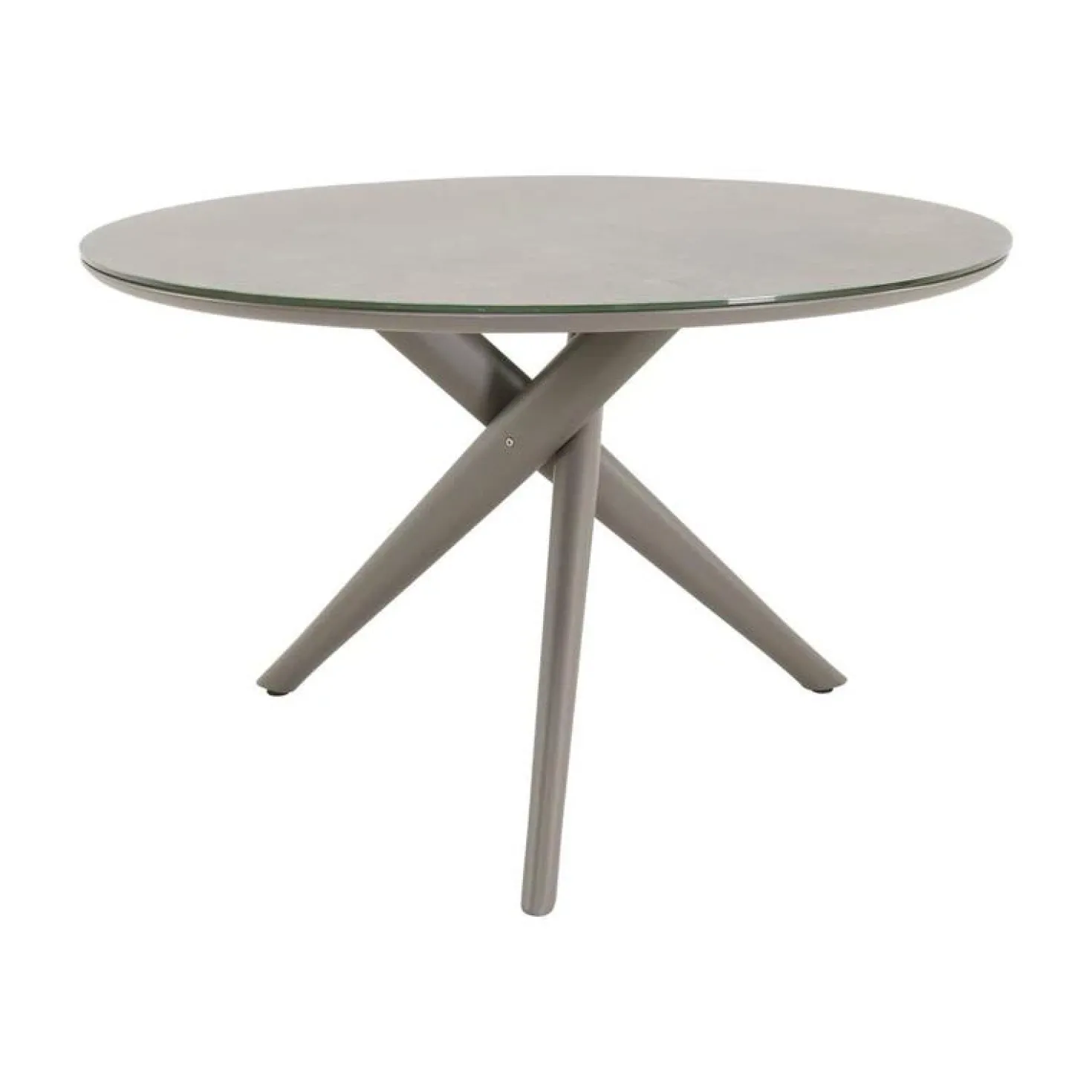 Mojito Tuintafel Rond keramisch taupe 120cm