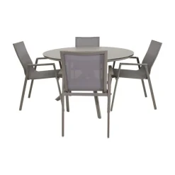 Mojito Tuintafel Rond keramisch taupe 120cm