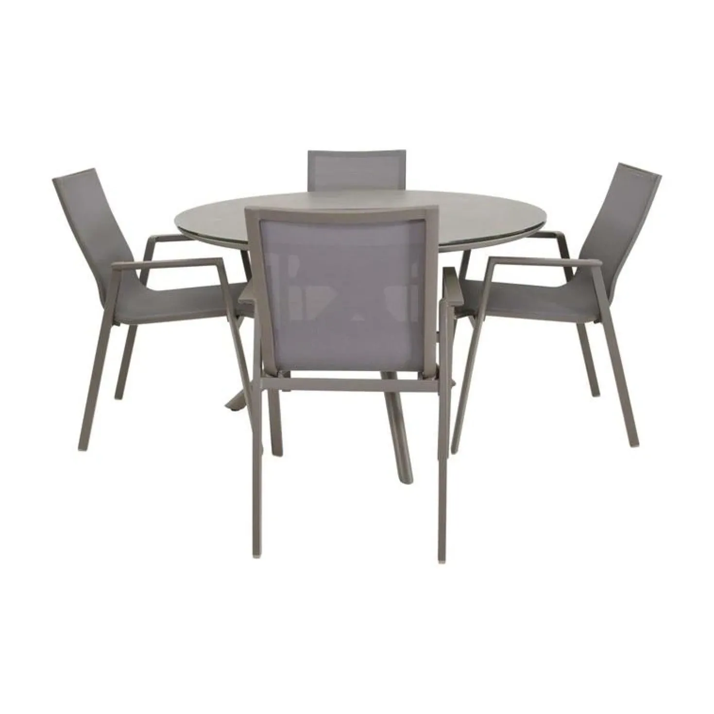 Mojito Tuintafel Rond keramisch taupe 120cm