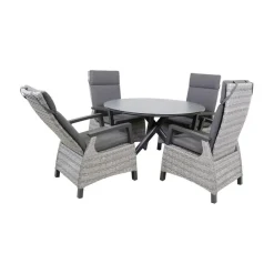 Mojito Tuintafel Rond keramisch zwart 120cm