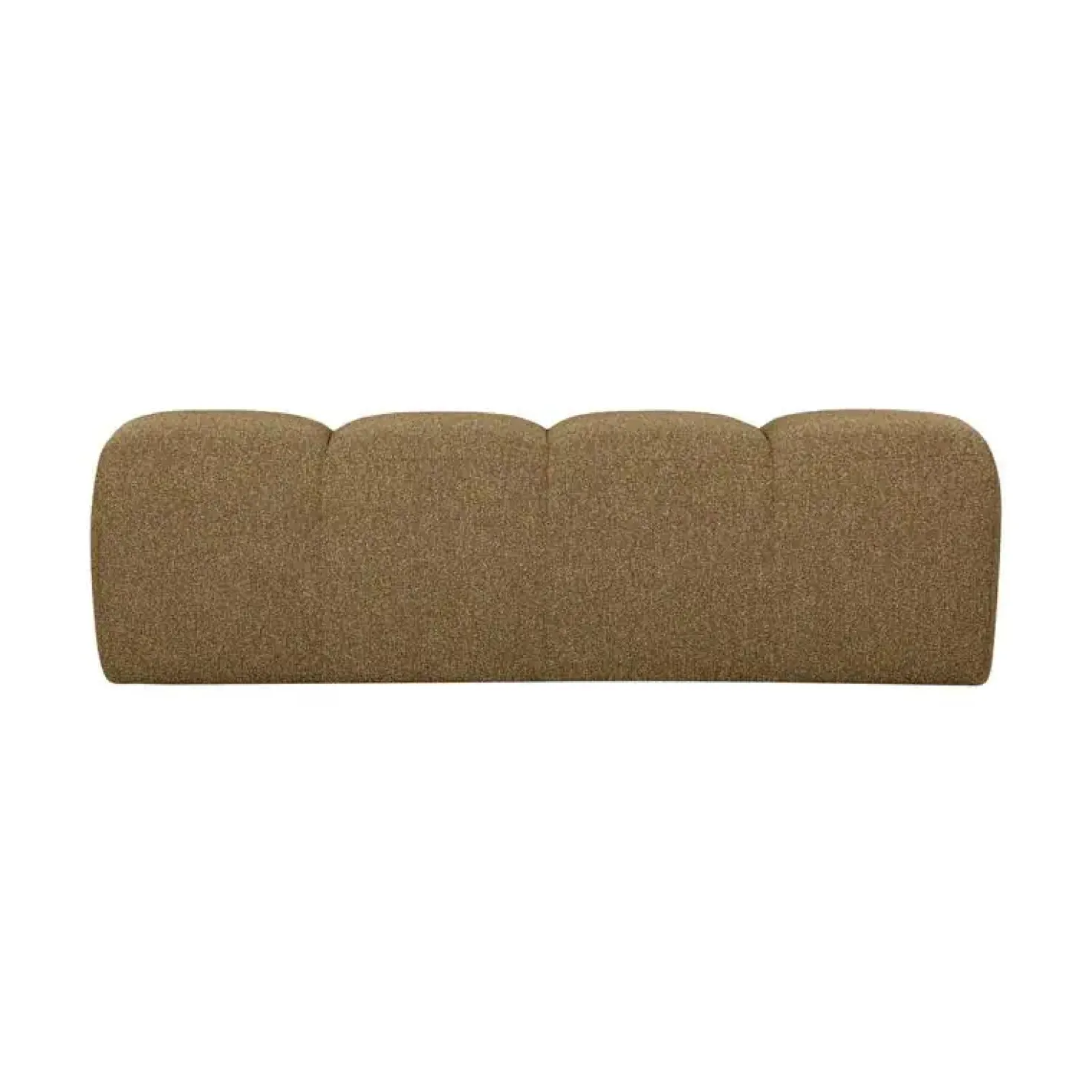 Mojo Eetkamerbank Bouclé Geel/Bruin Melange 164cm