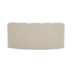 Mojo Eetkamerbank Halfronde hoek Rugleuning Bouclé Beige
