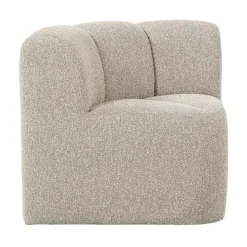 Mojo Eetkamerbank Hoek Met Rugleuning Bouclé Beige Melange