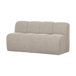 Mojo Eetkamerbank Met Rugleuning Bouclé Beige Melange 164cm