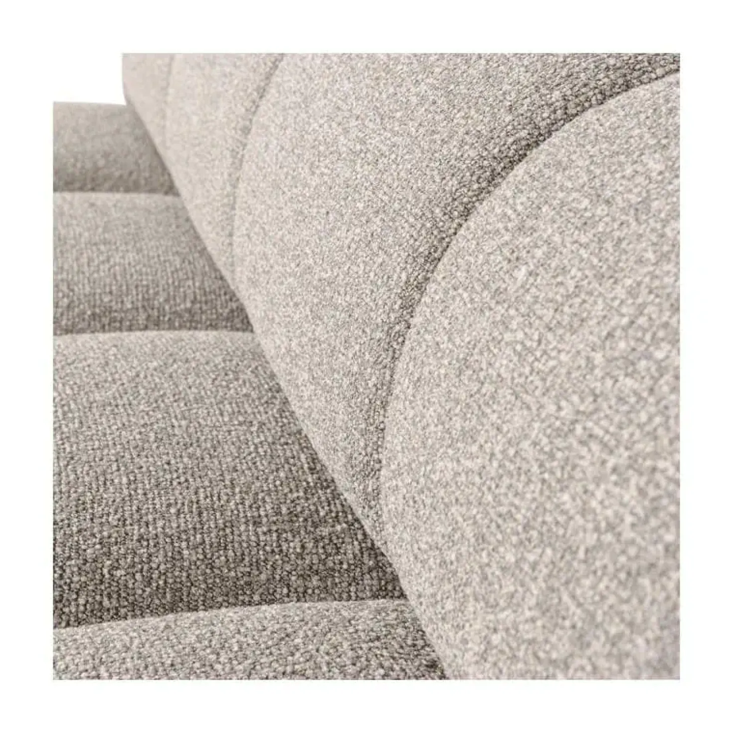 Mojo Eetkamerbank Met Rugleuning Bouclé Beige Melange 164cm