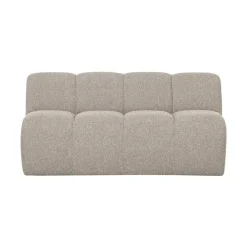 Mojo Eetkamerbank Met Rugleuning Bouclé Beige Melange 164cm
