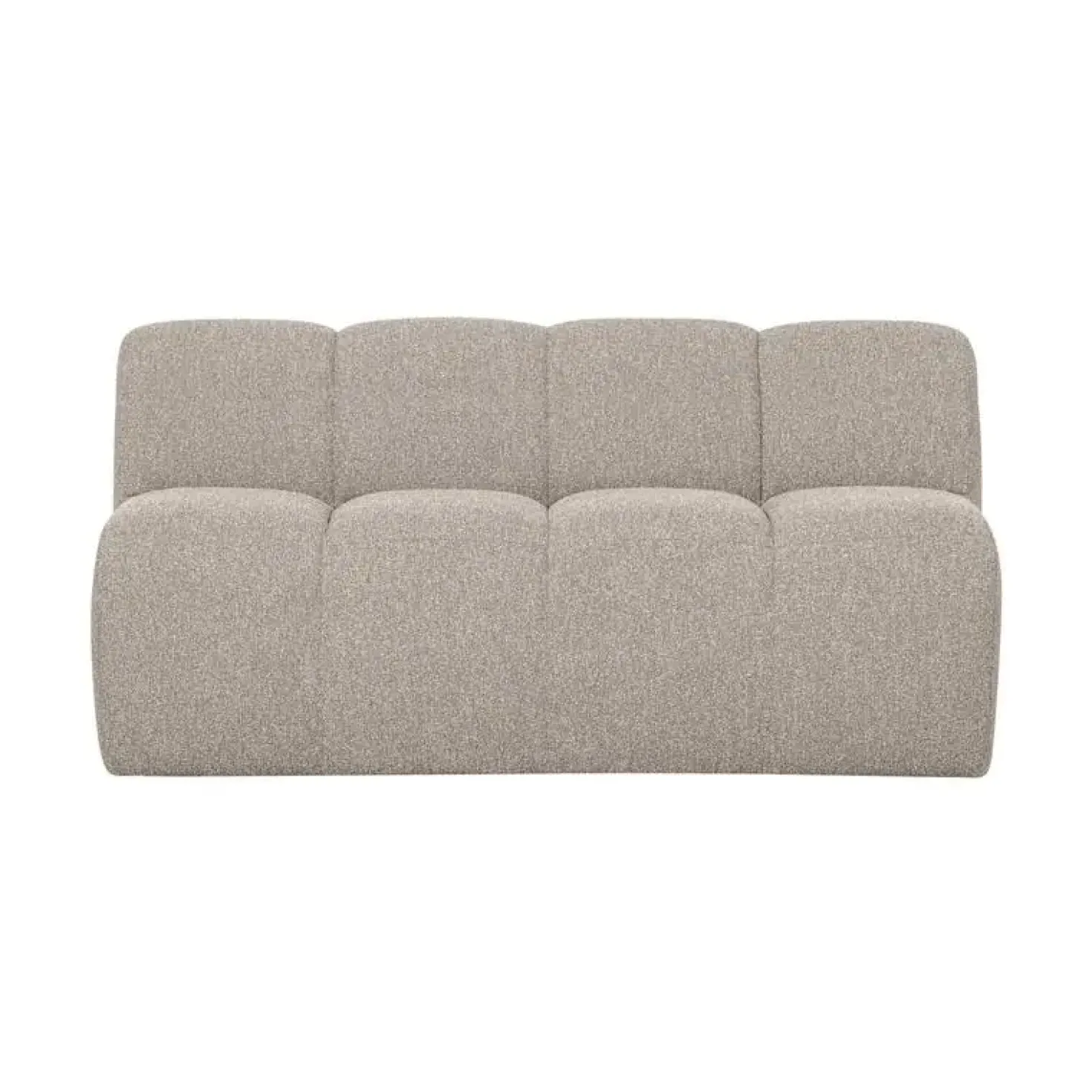 Mojo Eetkamerbank Met Rugleuning Bouclé Beige Melange 164cm