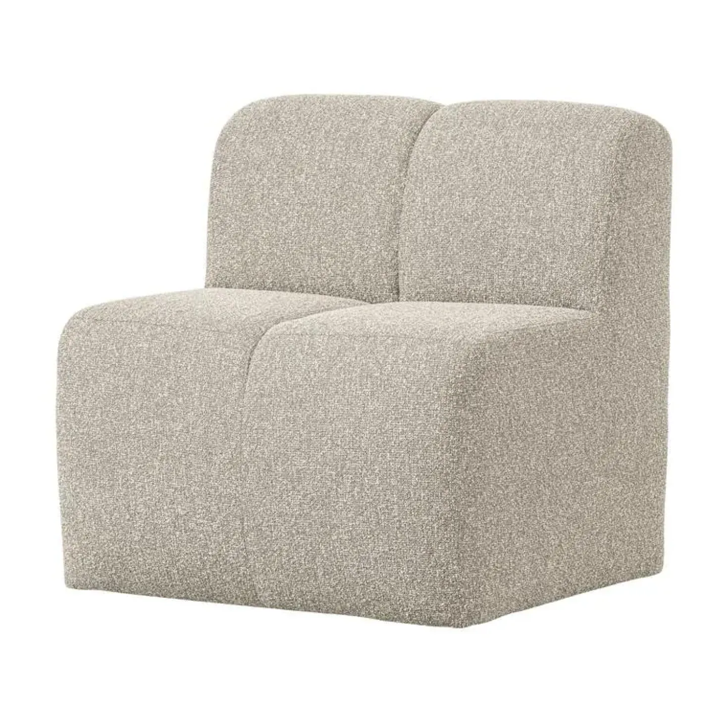 Mojo Eetkamerbank Met Rugleuning Bouclé Beige Melange 84cm