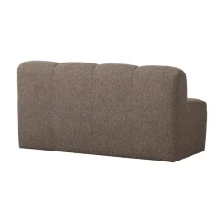 Mojo Eetkamerbank Met Rugleuning Bouclé Bruin Melange 164cm
