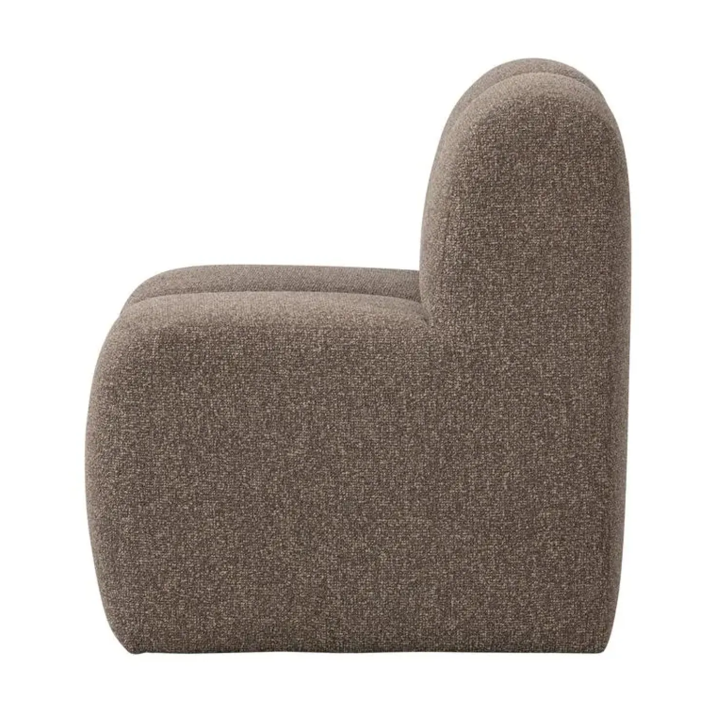 Mojo Eetkamerbank Met Rugleuning Bouclé Bruin Melange 84cm