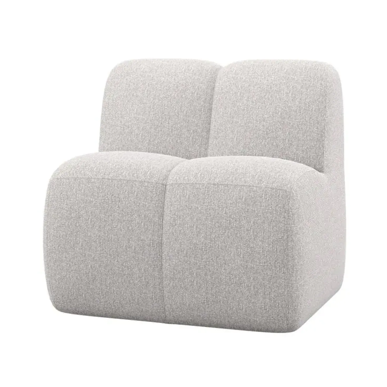 Mojo Eetkamerbank Met Rugleuning Bouclé Ecru Melange 84cm