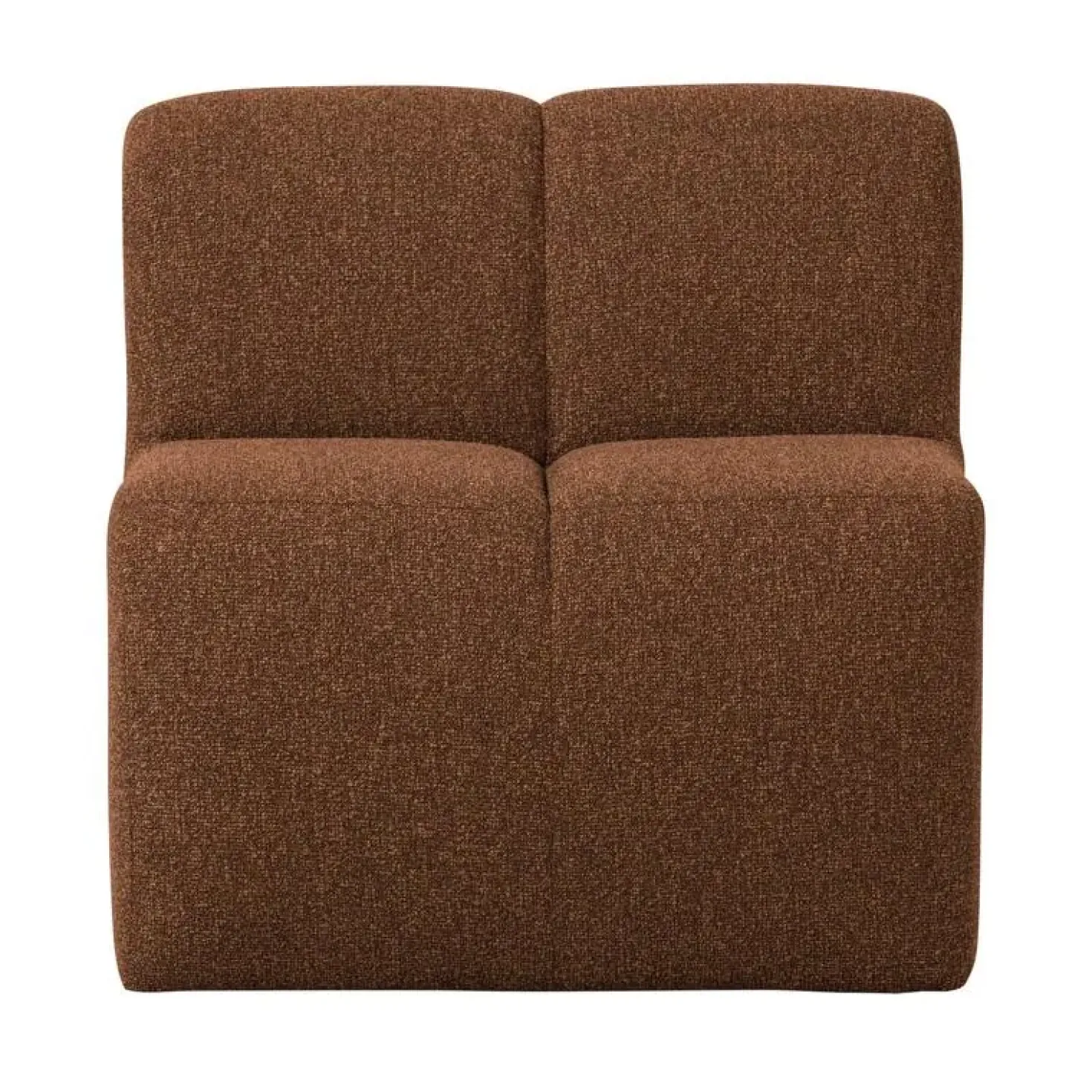 Mojo Eetkamerbank Met Rugleuning Bouclé Roestbruin Melange 84cm