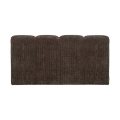 Mojo Eetkamerbank Met Rugleuning Ribstof Bruin 164cm