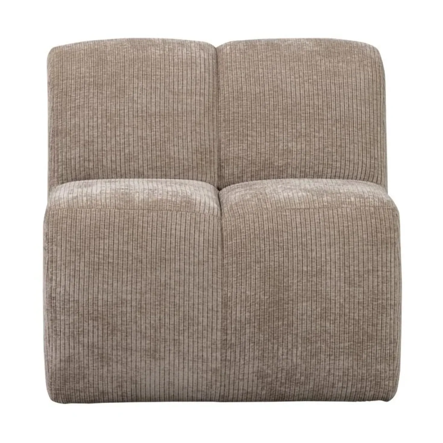 Mojo Eetkamerbank Met Rugleuning Ribstof Donkerzand 84cm
