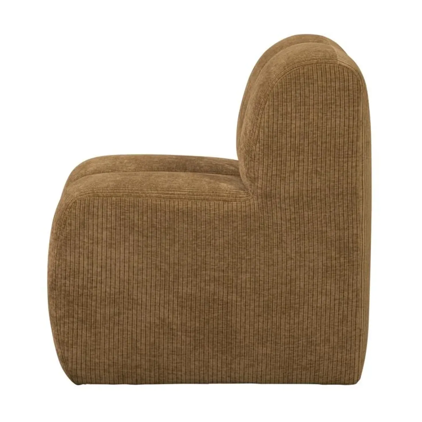 Mojo Eetkamerbank Met Rugleuning Ribstof Honinggeel 84cm