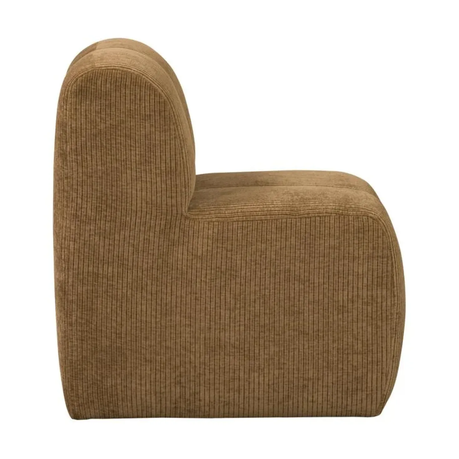 Mojo Eetkamerbank Met Rugleuning Ribstof Honinggeel 84cm