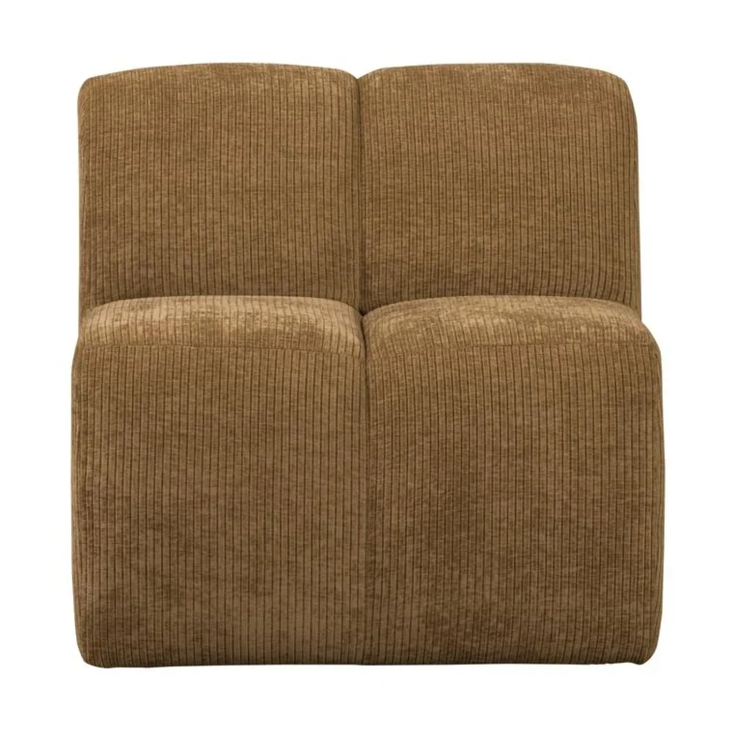 Mojo Eetkamerbank Met Rugleuning Ribstof Honinggeel 84cm