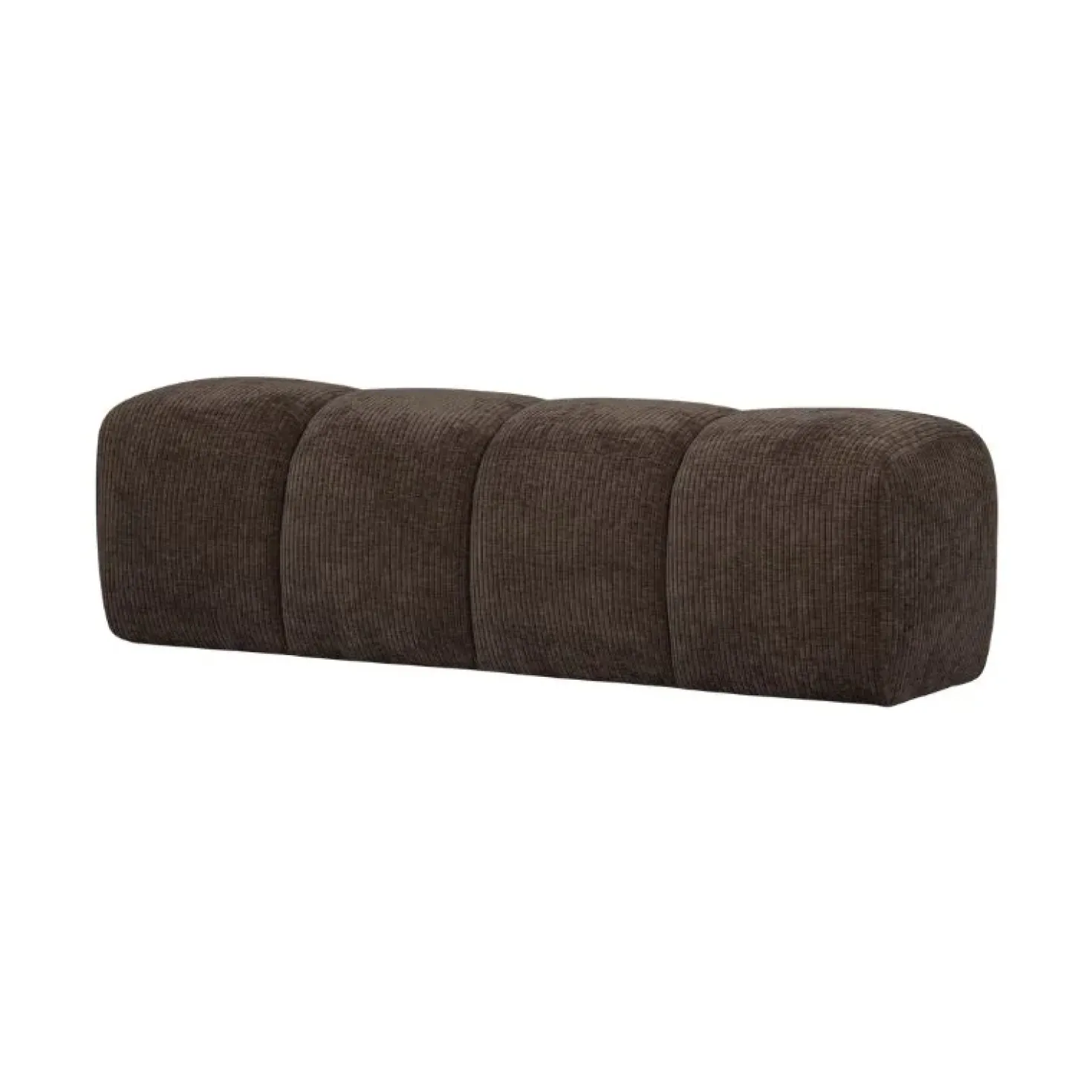Mojo Eetkamerbank Ribstof Bruin 164cm