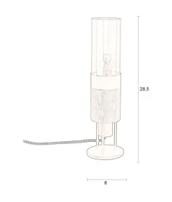 Momo 1-lichts Bureaulamp Charcoal