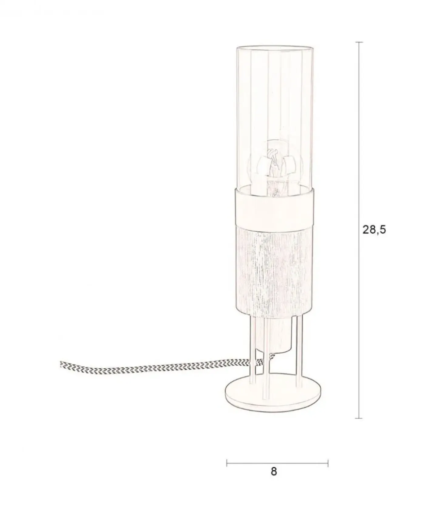 Momo 1-lichts Bureaulamp Charcoal