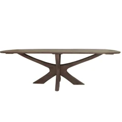 Montreaux Eettafel Bruin Deens ovaal 220cm