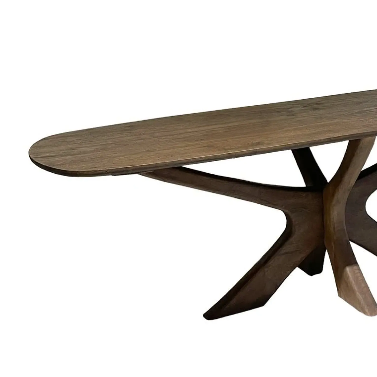 Montreaux Eettafel Bruin Deens ovaal 220cm
