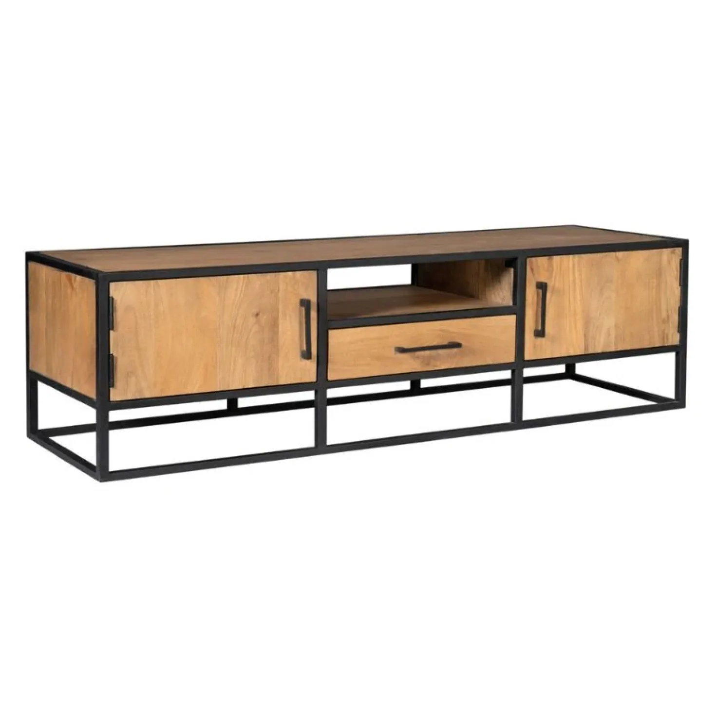 Morada tv meubel industrieel Warm mangohout 180cm