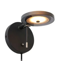 Mordor 1-lichts Wandlamp smoke Zwart
