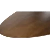 Morgan Salontafel ovaal Walnoot - Beige onderstel 130cm