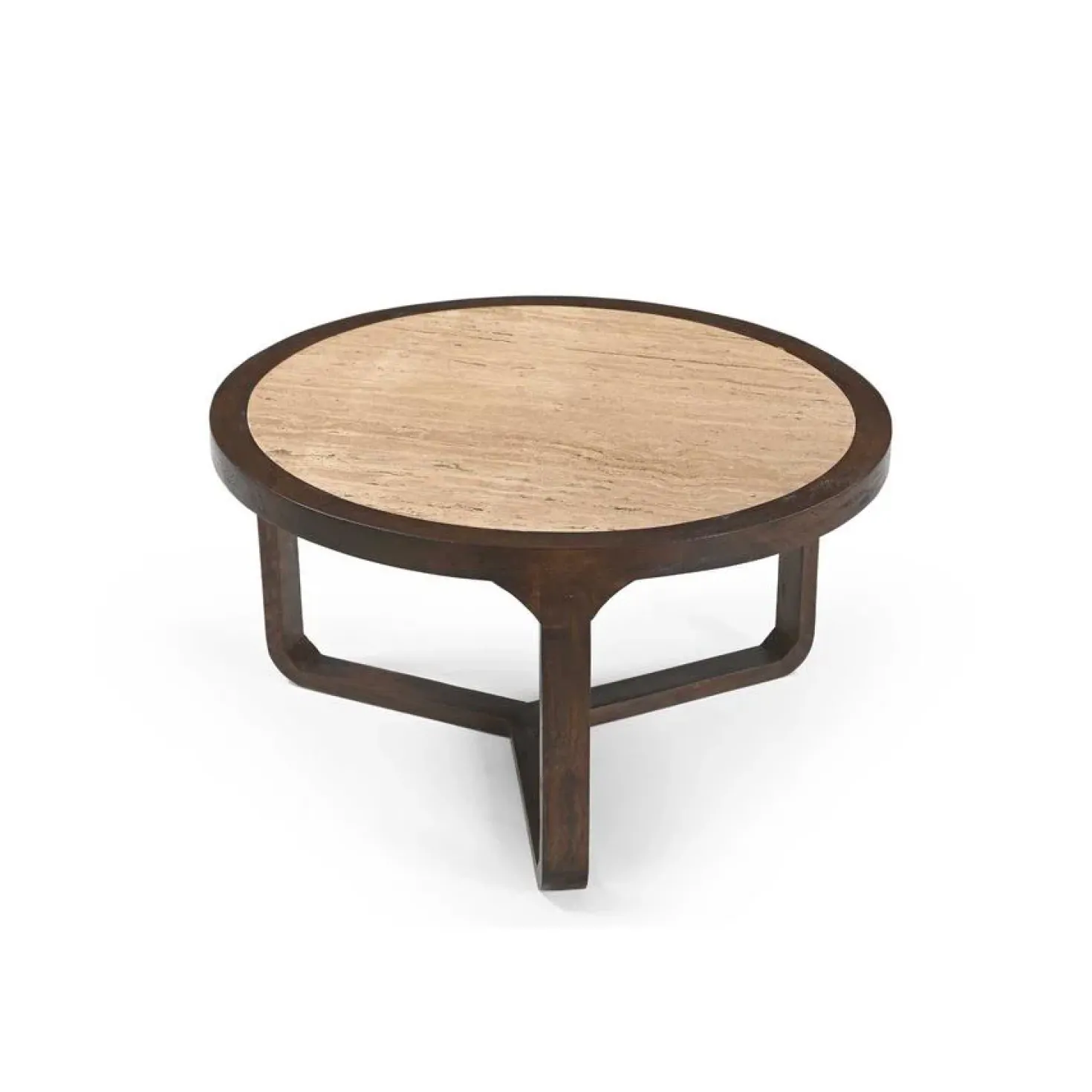 Moritz Salontafel rond Creme Travertin 75 cm