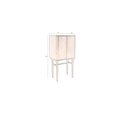 Morrison Wandkast Walnoot 62cm