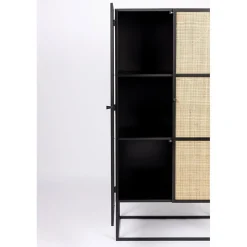 Muji hoge wandkast met 6 vakken rotan 70cm