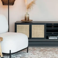 Muji tv meubel met 3 lades rotan 150cm
