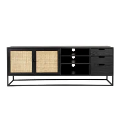 Muji tv meubel met 3 lades rotan 150cm