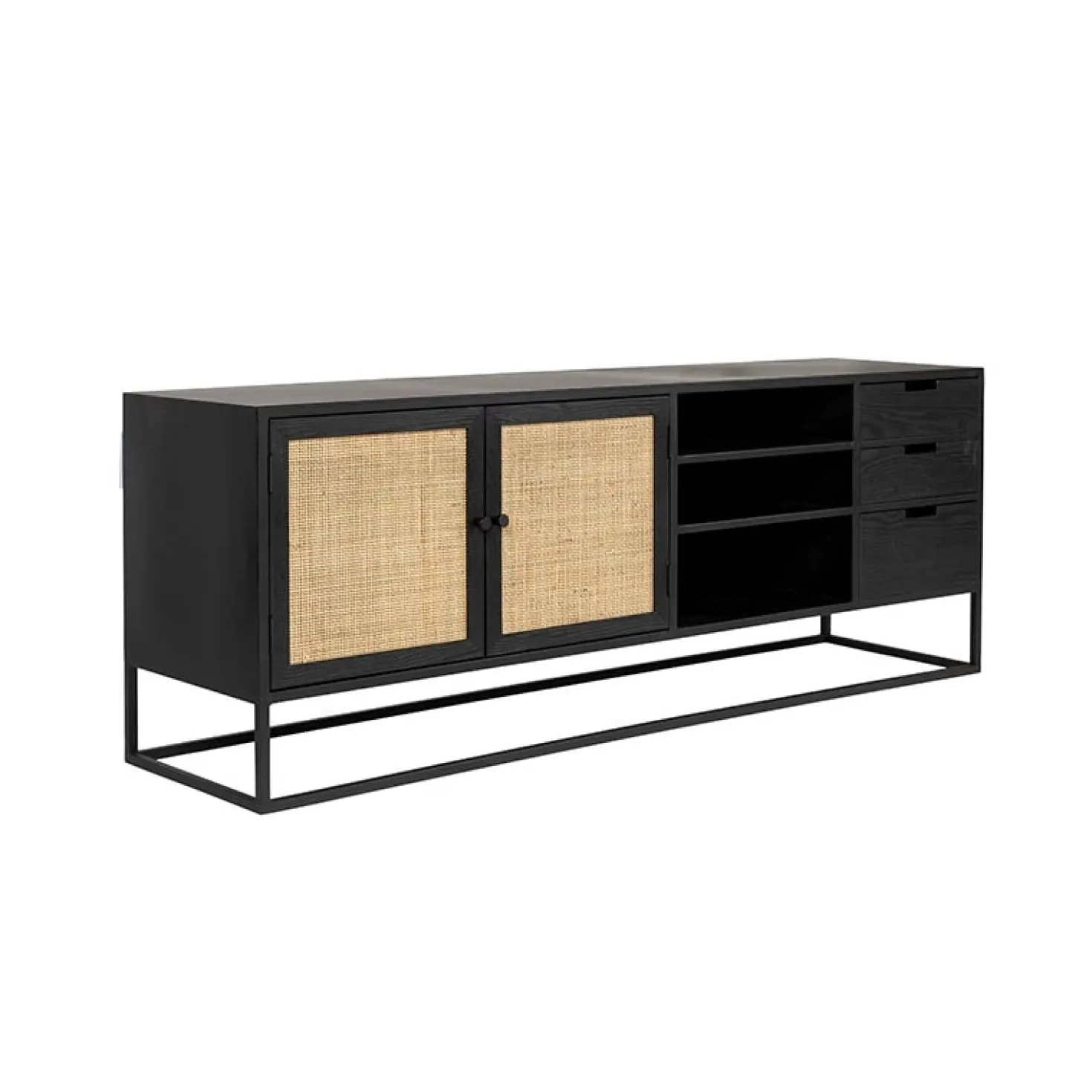 Muji tv meubel met 3 lades rotan 150cm