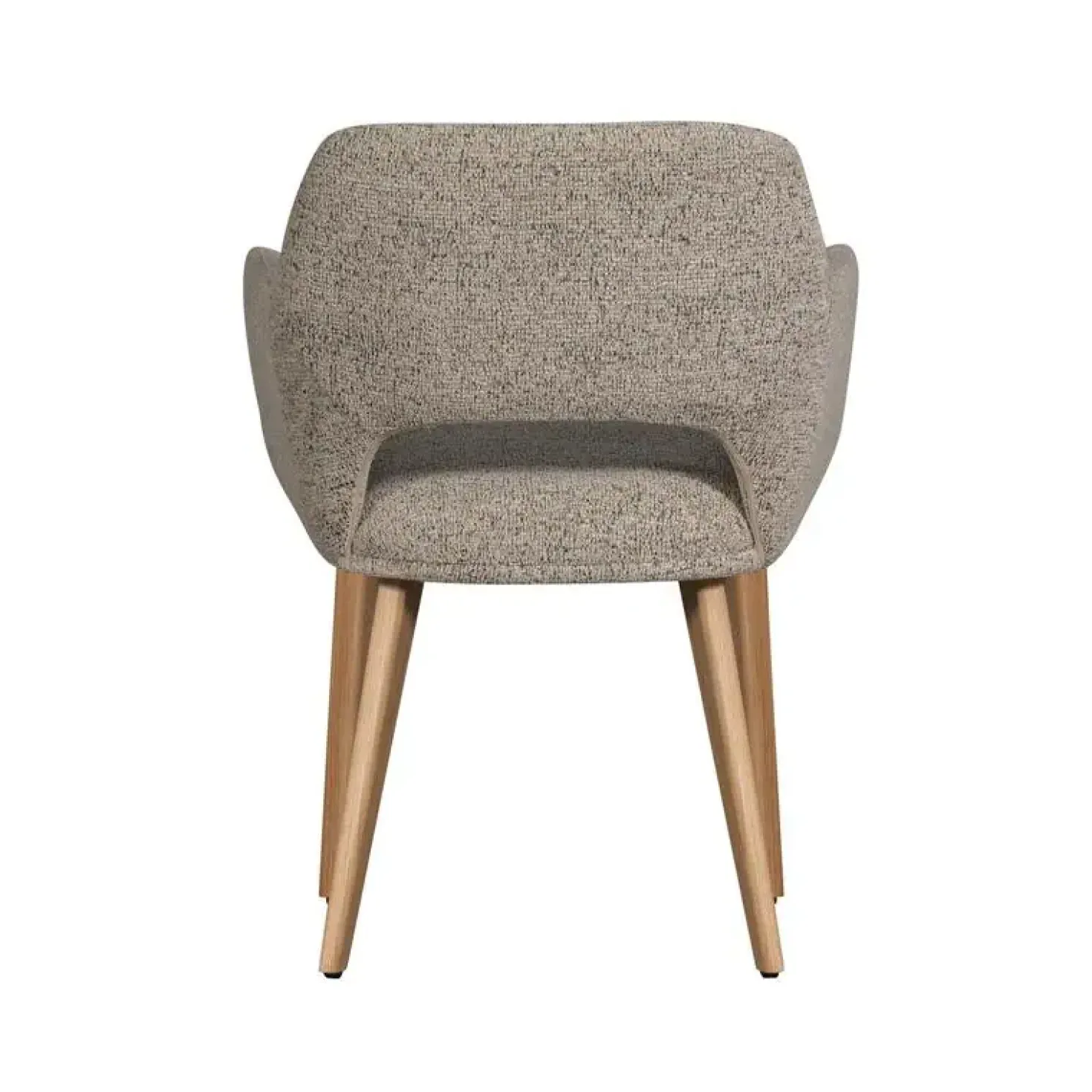 Murat Eetkamerstoel Naturel Met Houten Poot Naturel
