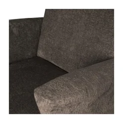 Muse Fauteuil Grof Geweven Stof Grijs/Bruin