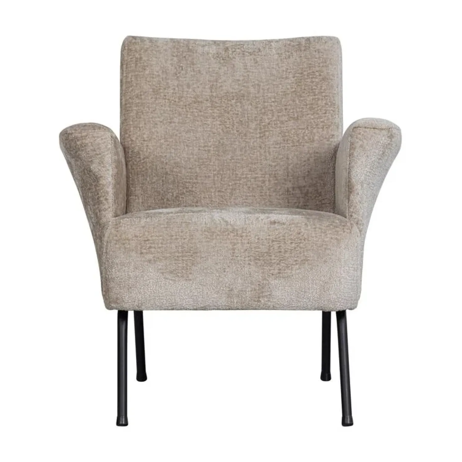 Muse Fauteuil Grof Geweven Stof Naturel