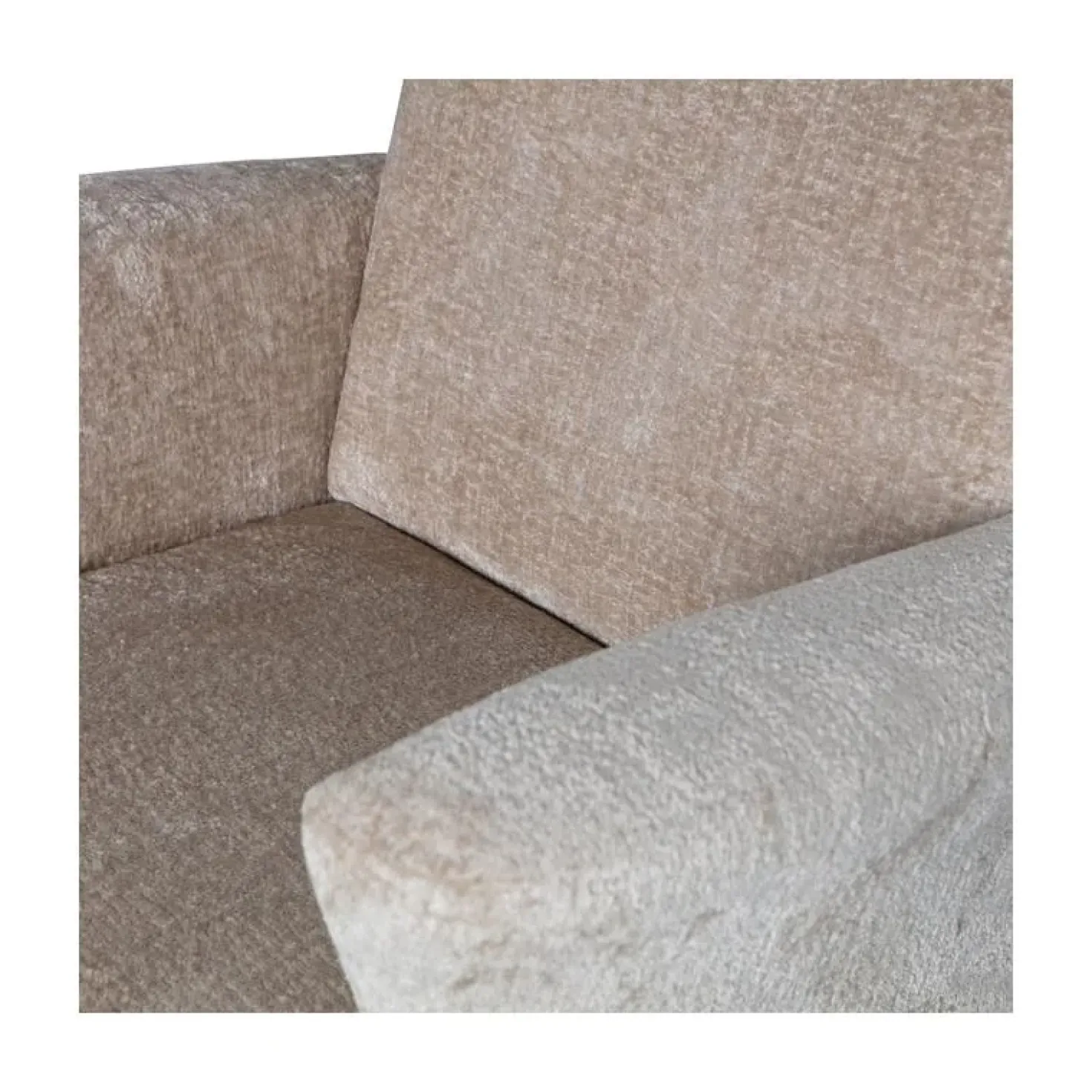 Muse Fauteuil Grof Geweven Stof Naturel