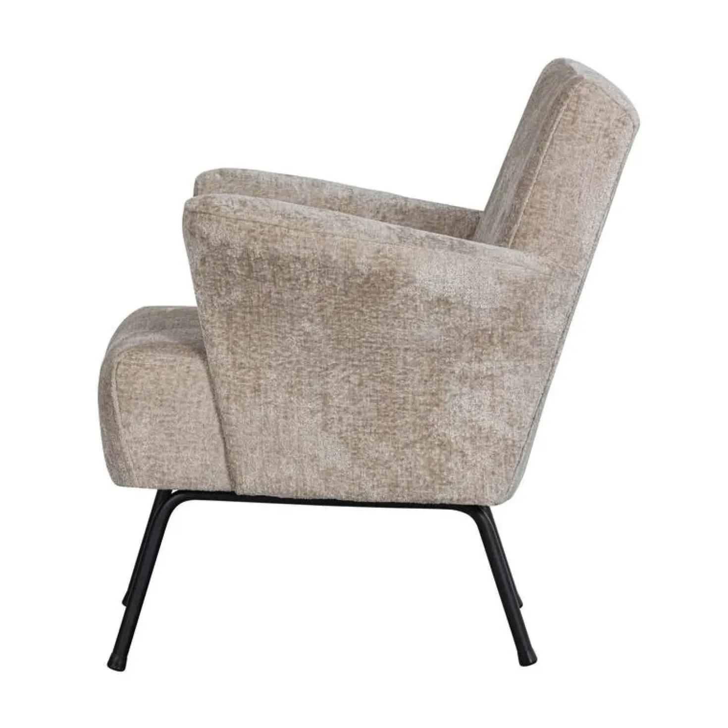 Muse Fauteuil Grof Geweven Stof Naturel
