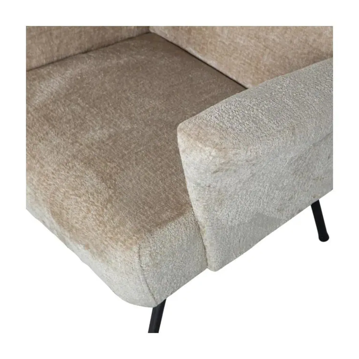 Muse Fauteuil Grof Geweven Stof Naturel