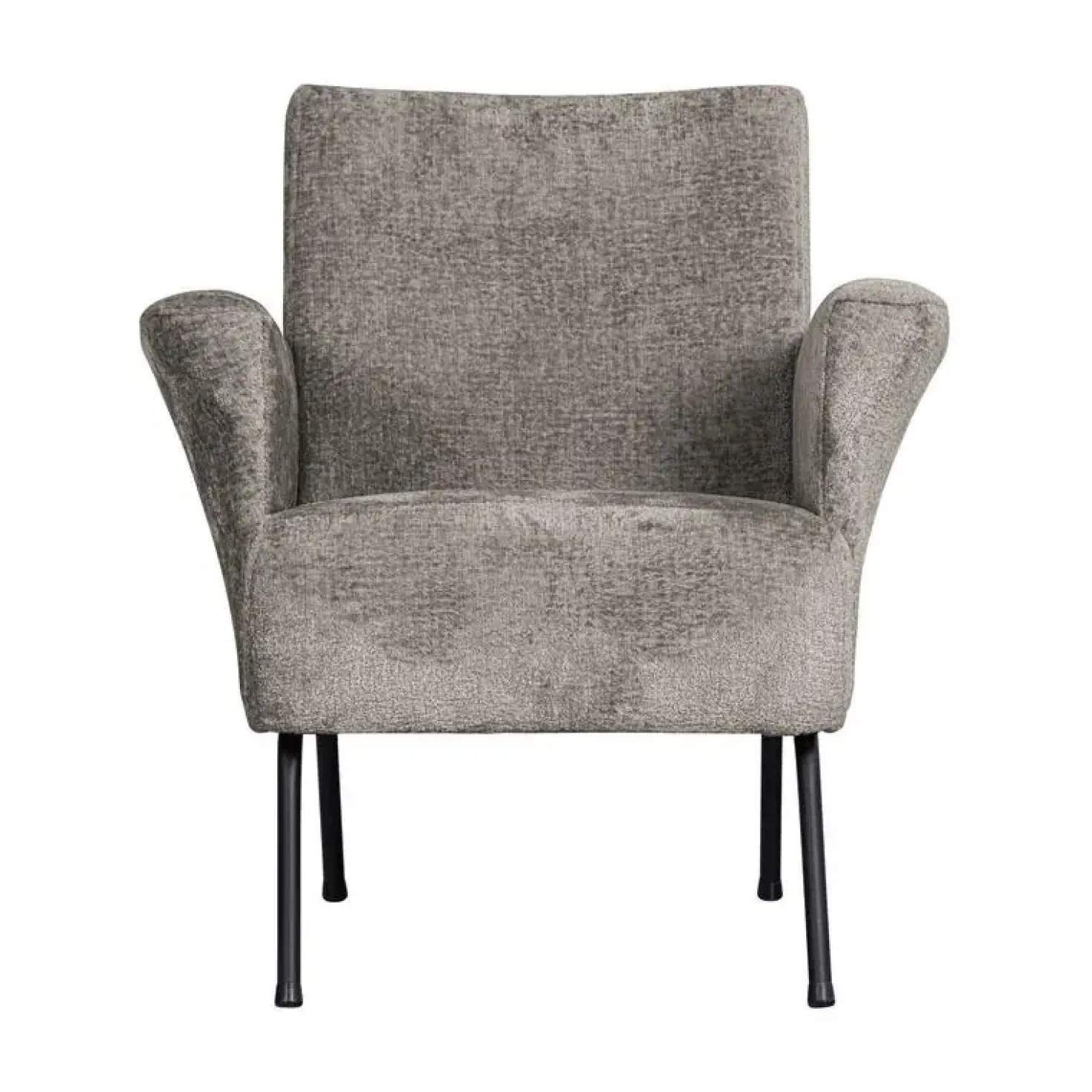 Muse Fauteuil Grof Geweven Stof Taupe