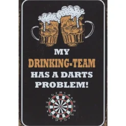 My Drinking team - metalen bord
