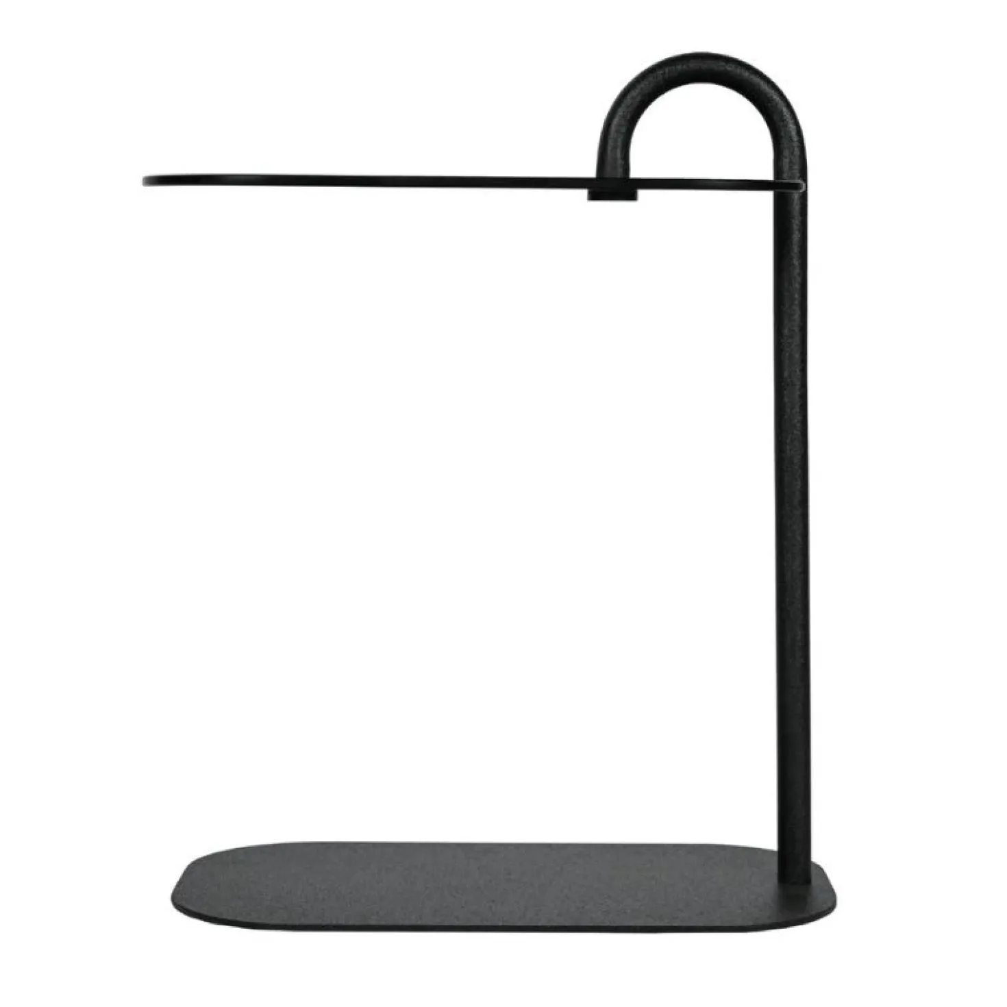 Mylon Bijzettafel Glas zwart 48cm
