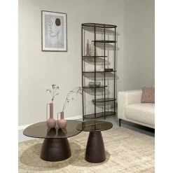 Mylon Salontafel glas Burgundy 86cm