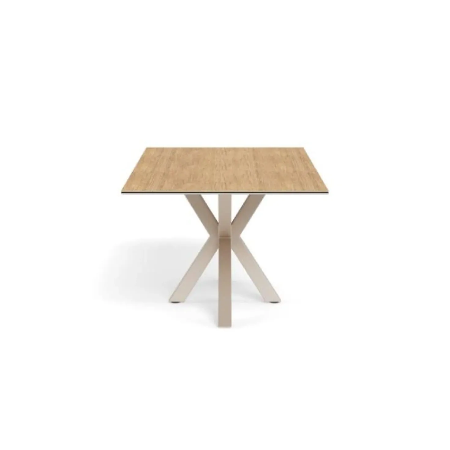 Myrthe Eettafel Keramiek met beige poot 200 cm
