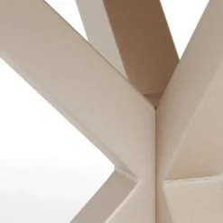 Myrthe Eettafel rond Keramiek met beige poot 119 cm