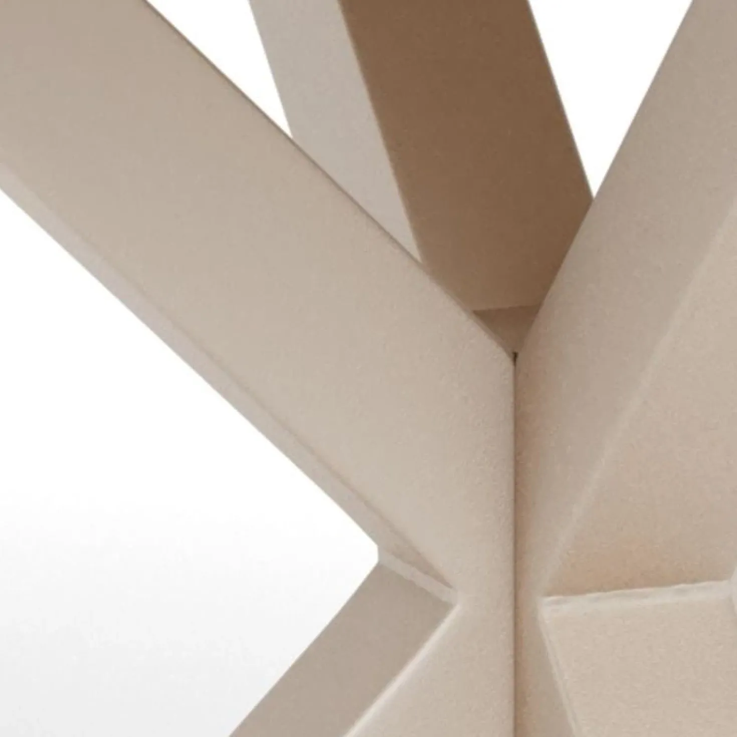 Myrthe Eettafel rond Keramiek met beige poot 119 cm